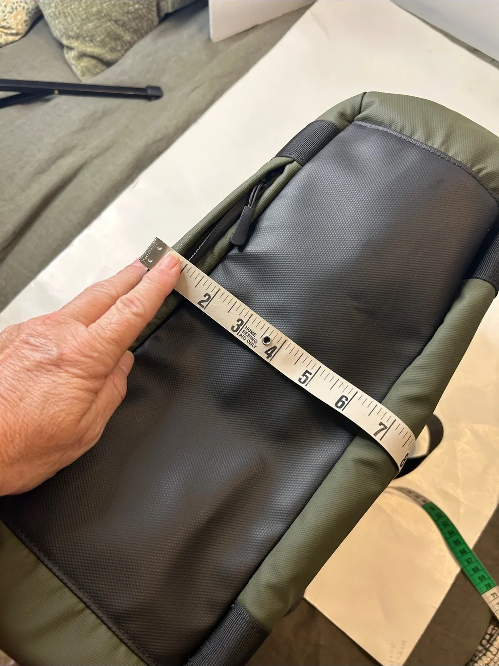 Quince Olive Green Utility Travel Bag with Black Straps - Picture 13 of 16